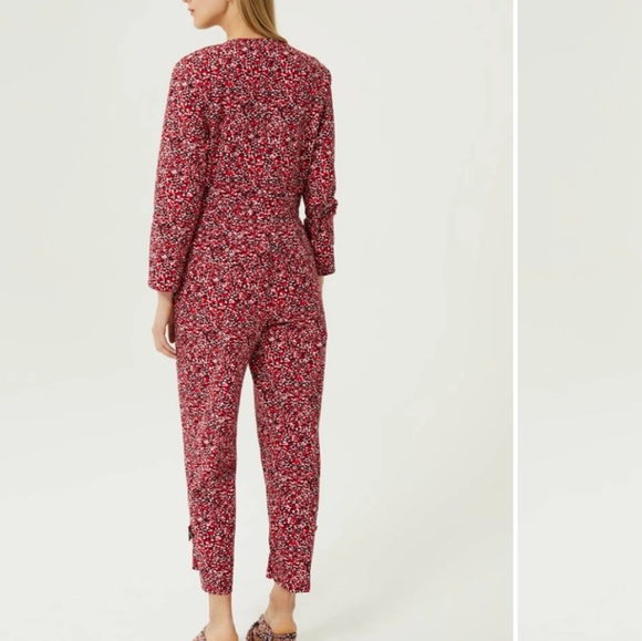 Rebecca Minkoff Clover Jumpsuit Red Multicolor Small NWT - Picture 2 of 9
